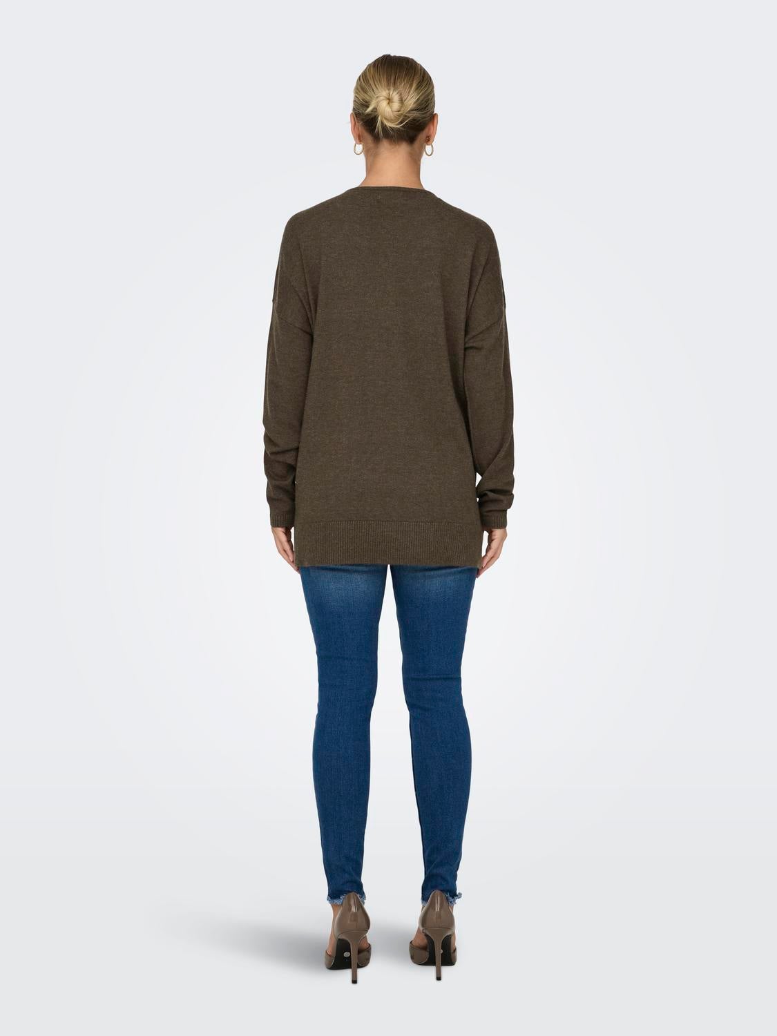 ONLIBI Strickpullover Chestnut