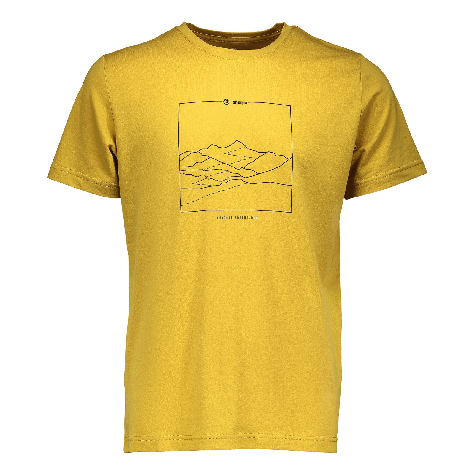 Sherpa Herren-T-Shirt Yongzin Graphic XXL, gelb