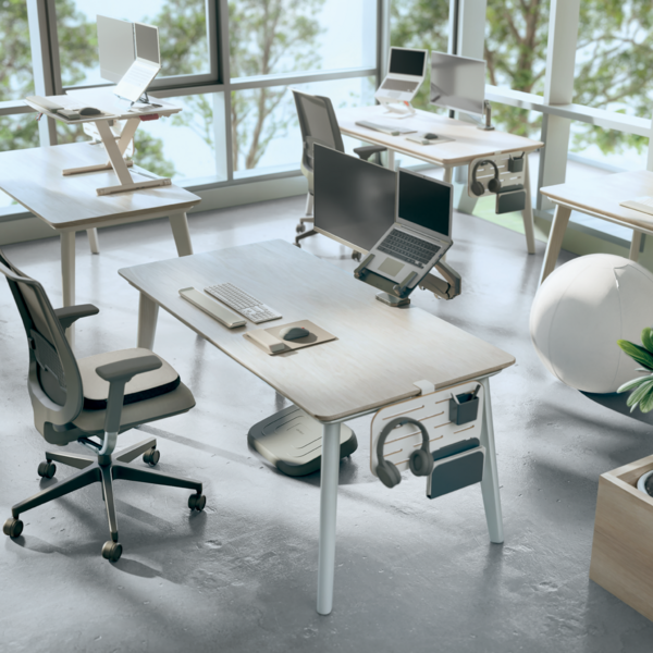 Bureau Ophangbord Klein 42x25 cm wit