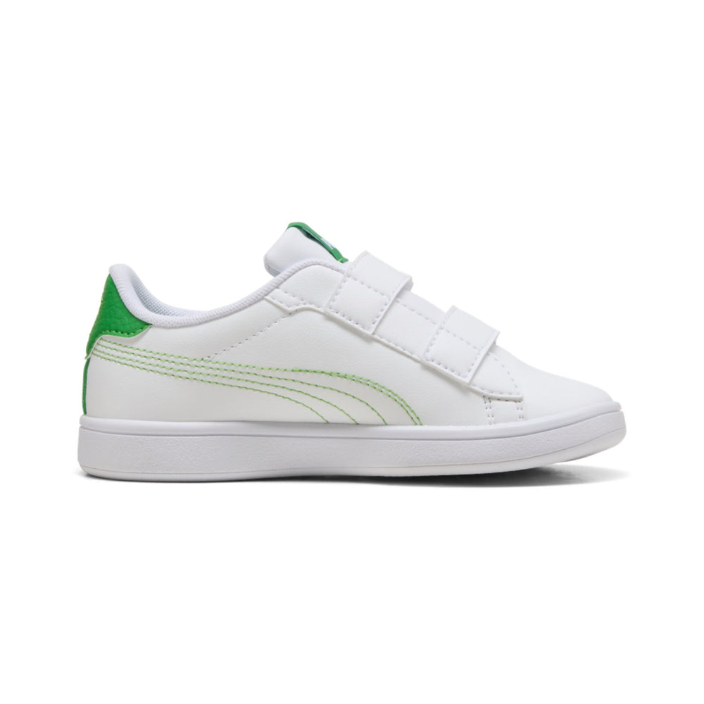 Køb Puma White-Green Fruit-Vibrant Blue Puma Smash 3.0 Dino V PS