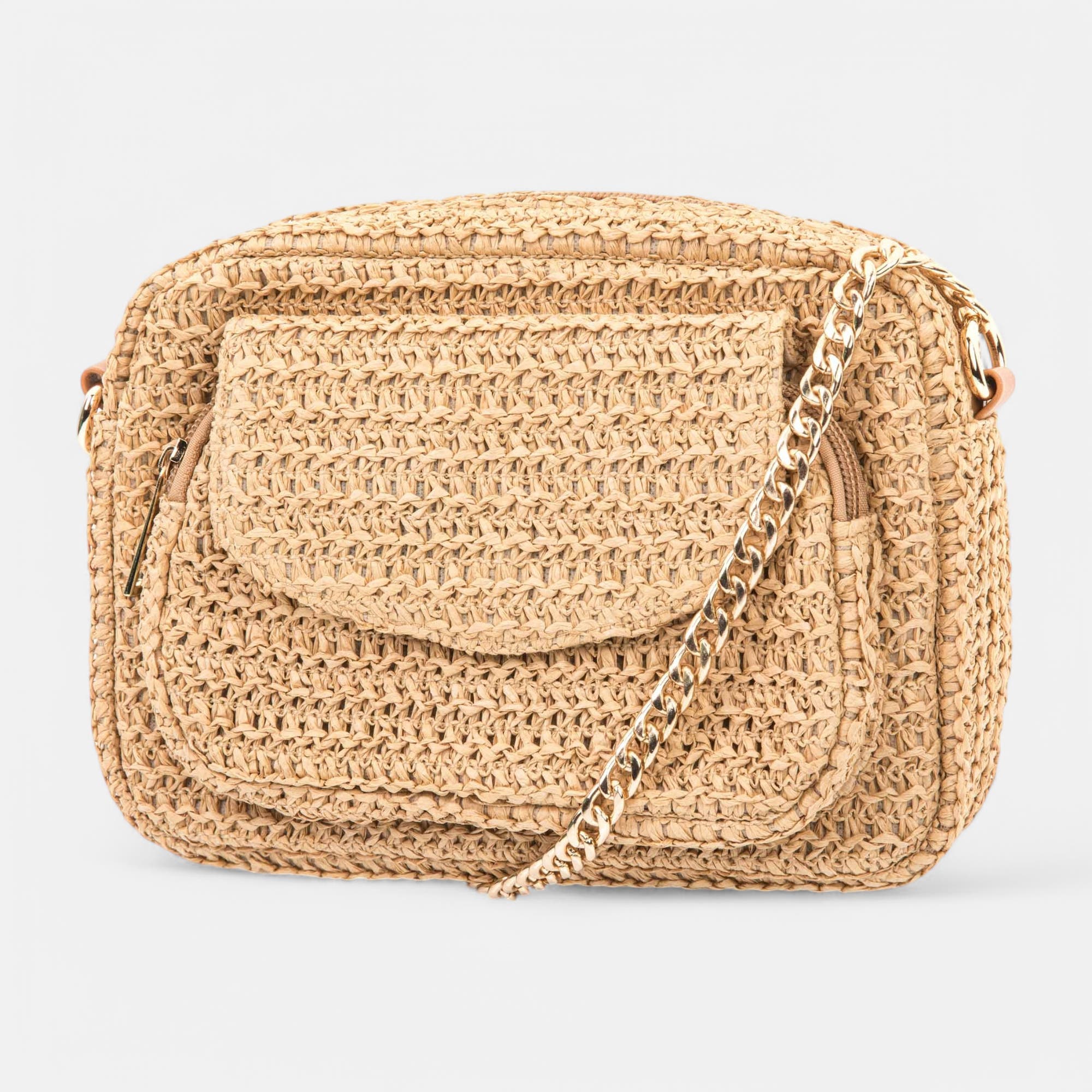 Sac bandoulière beige