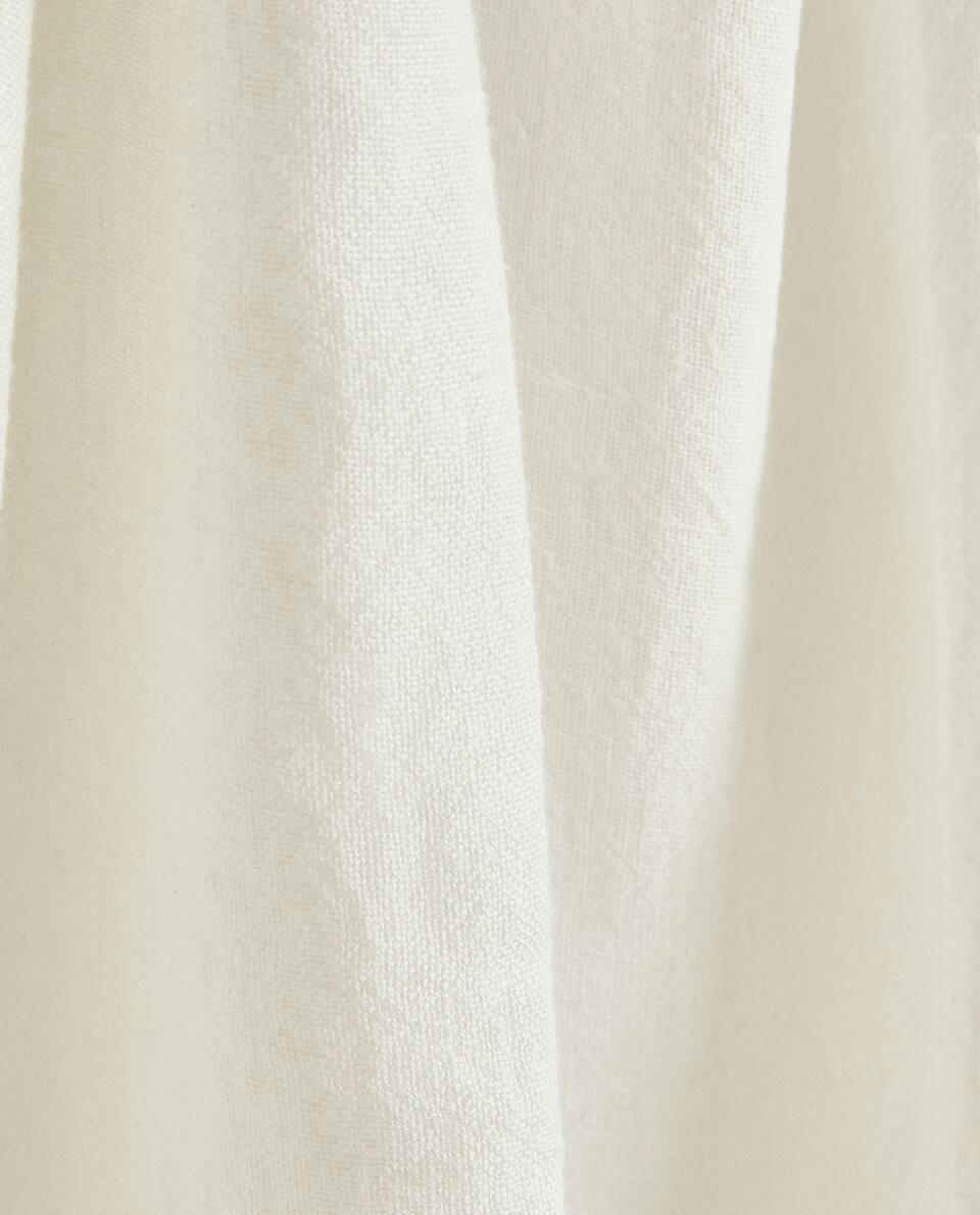 CORTINA DE LINHO BRANCO