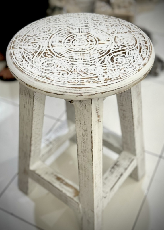 Krukje mandala white wash