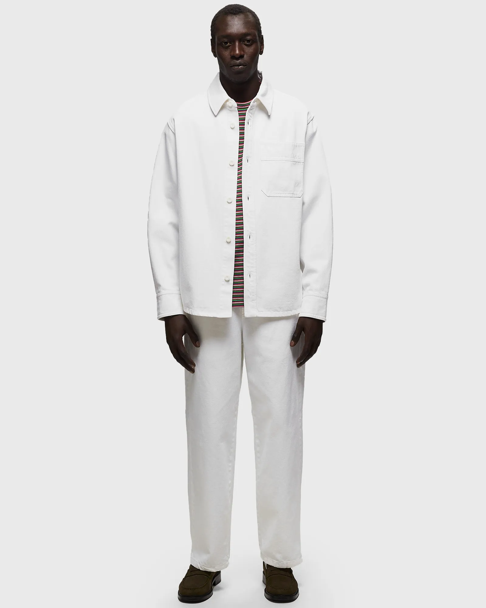 A.P.C. surchemise basile brodee poitrine