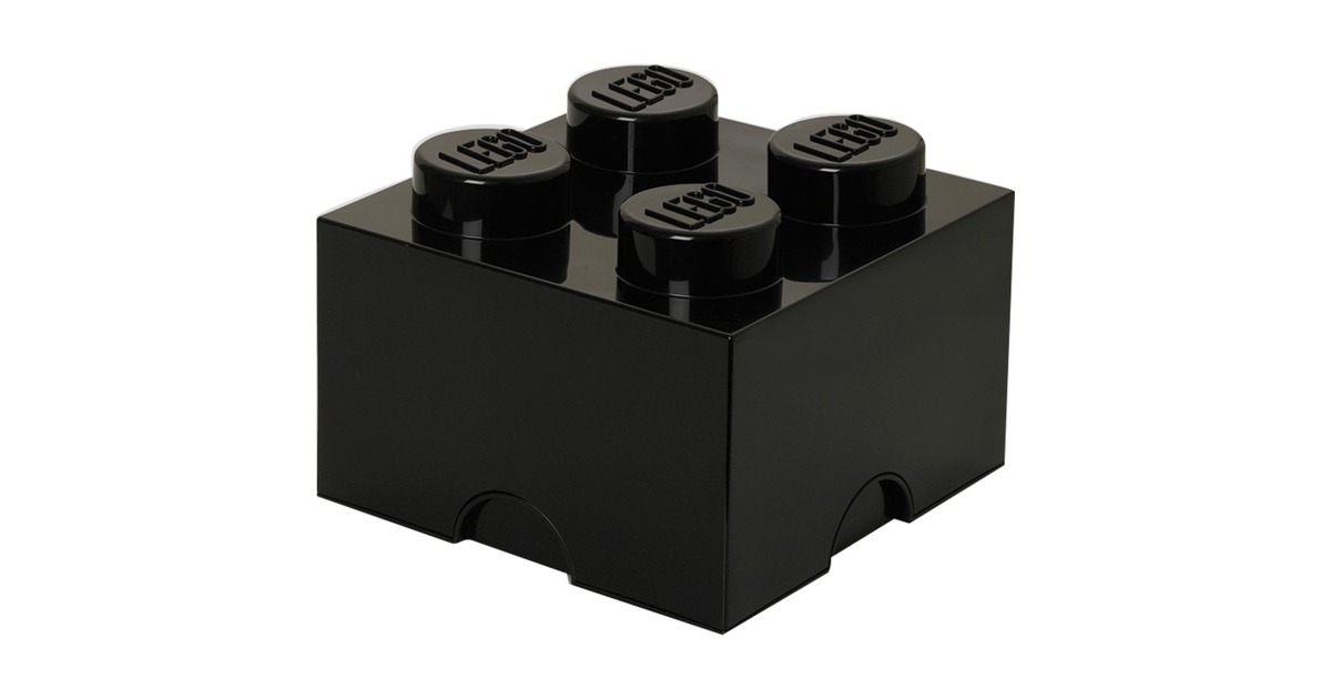 Room CopenhagenLEGO Storage Brick 4 Zwart opbergdoos  (Zwart)