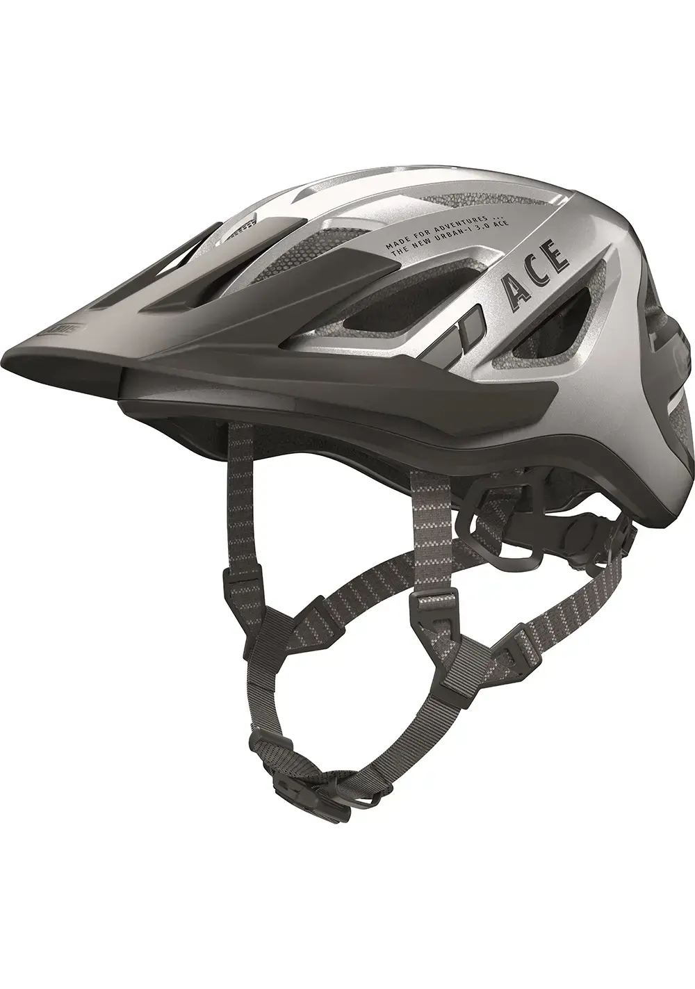 Abus Urban-I 3.0 ACE Fietshelm Zilver