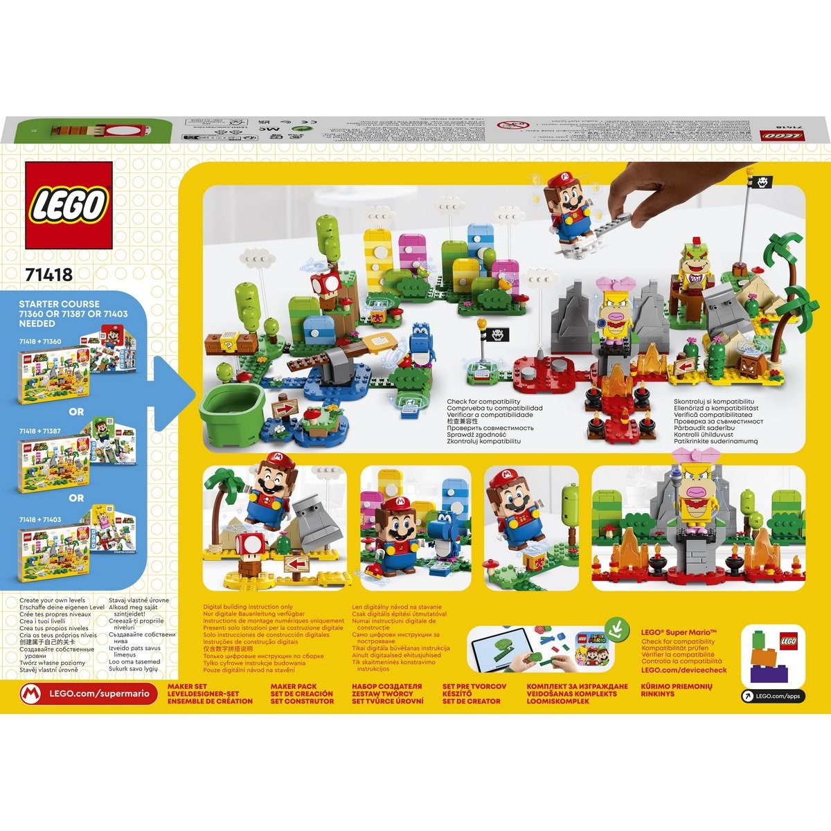 La boîte à outils créative LEGO Super Mario 71418