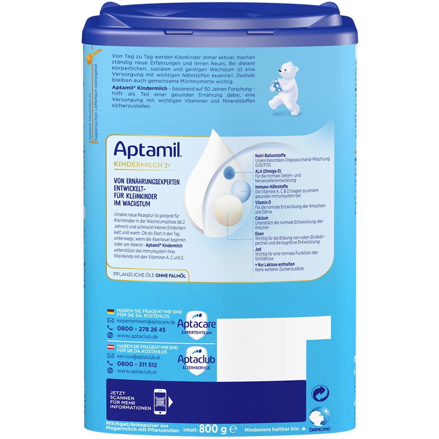 Aptamil Kindermilch 2+ Pronutra 800g ab dem 2. Jahr