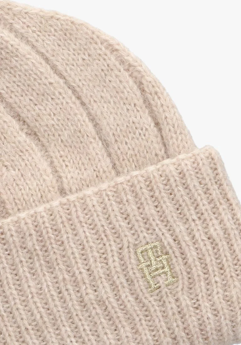 TOMMY HILFIGER beige tommy hilfiger muts th timeless beanie