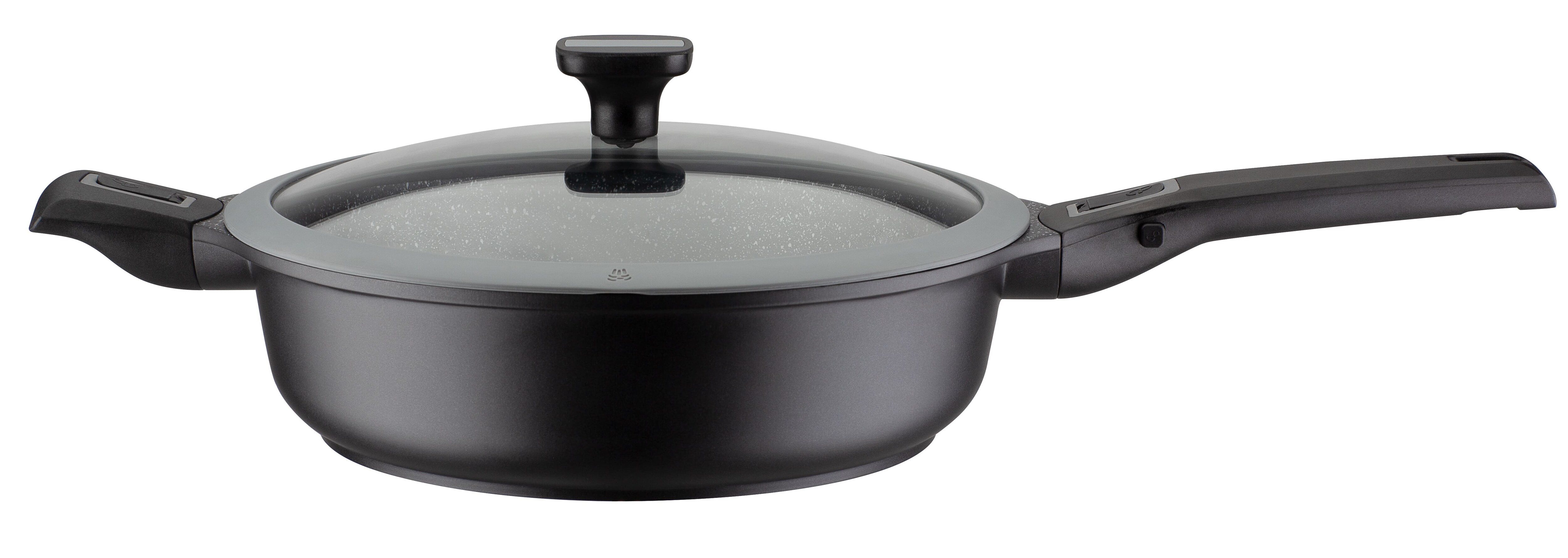 Schmorpfanne EASY CLICK 28 cm mit Glasdeckel 5-tlg.