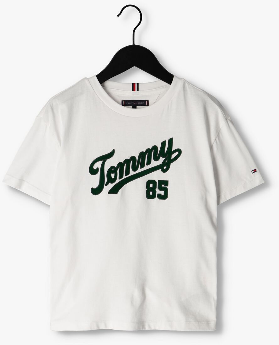 TOMMY HILFIGER witte tommy hilfiger t-shirt th college 85 tee s/s