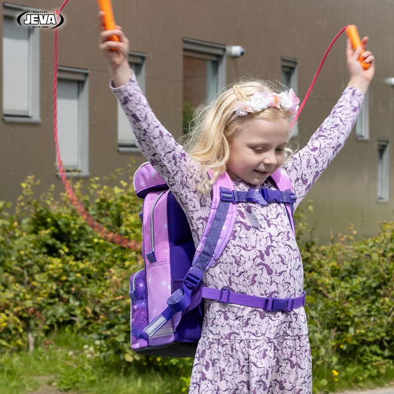 JEVA<br>Skoletaskesæt Begin Unicorn