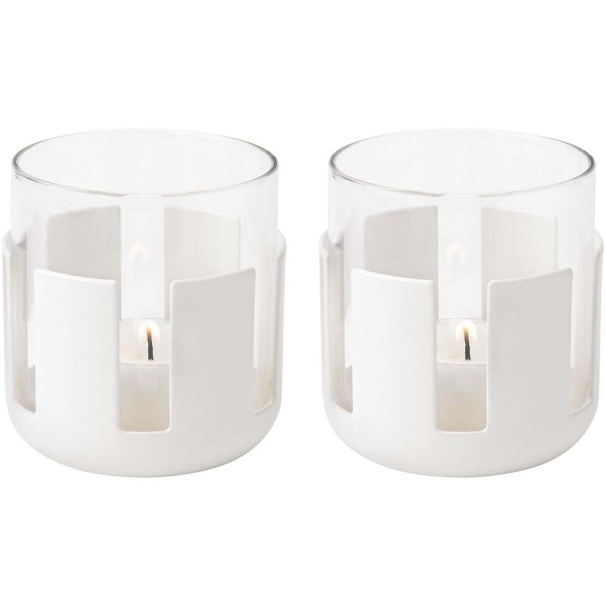 Luna telysholder, 2 stk, 7 cm, soft white