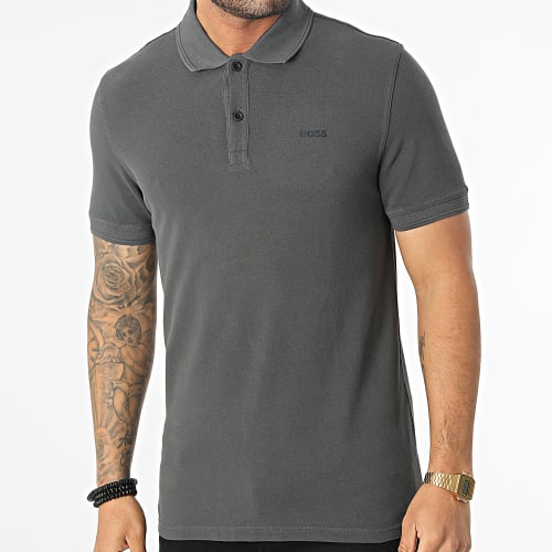 Polo Manches Courtes 50468576 Gris Anthracite