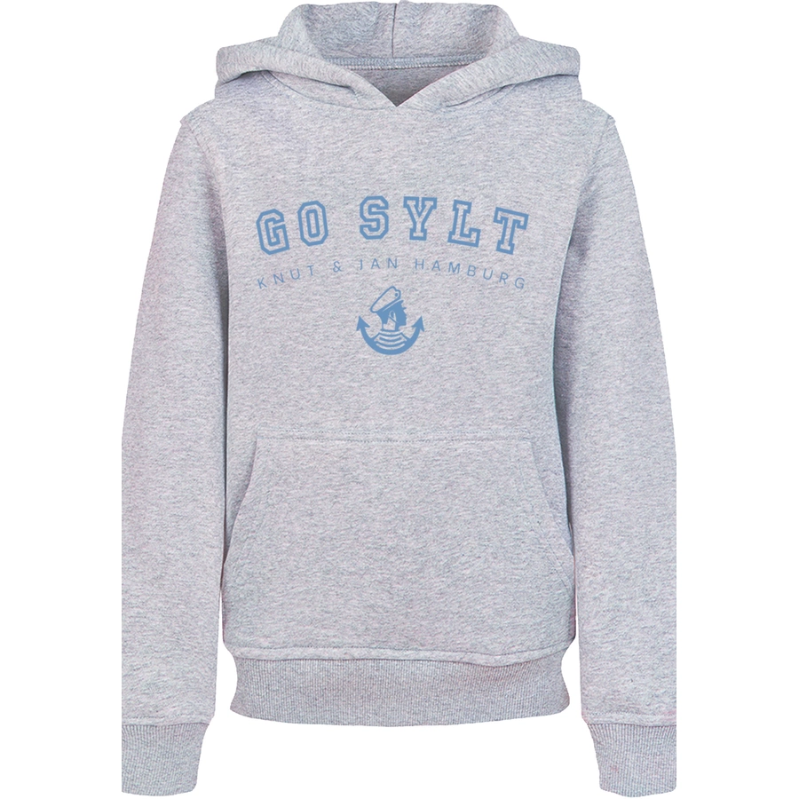 F4NT4STIC Hoodie Go Sylt Knut & Jan Hamburg heather grey