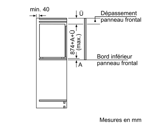 BOSCH - Congélateur encastrable top GIV 21 AF E0