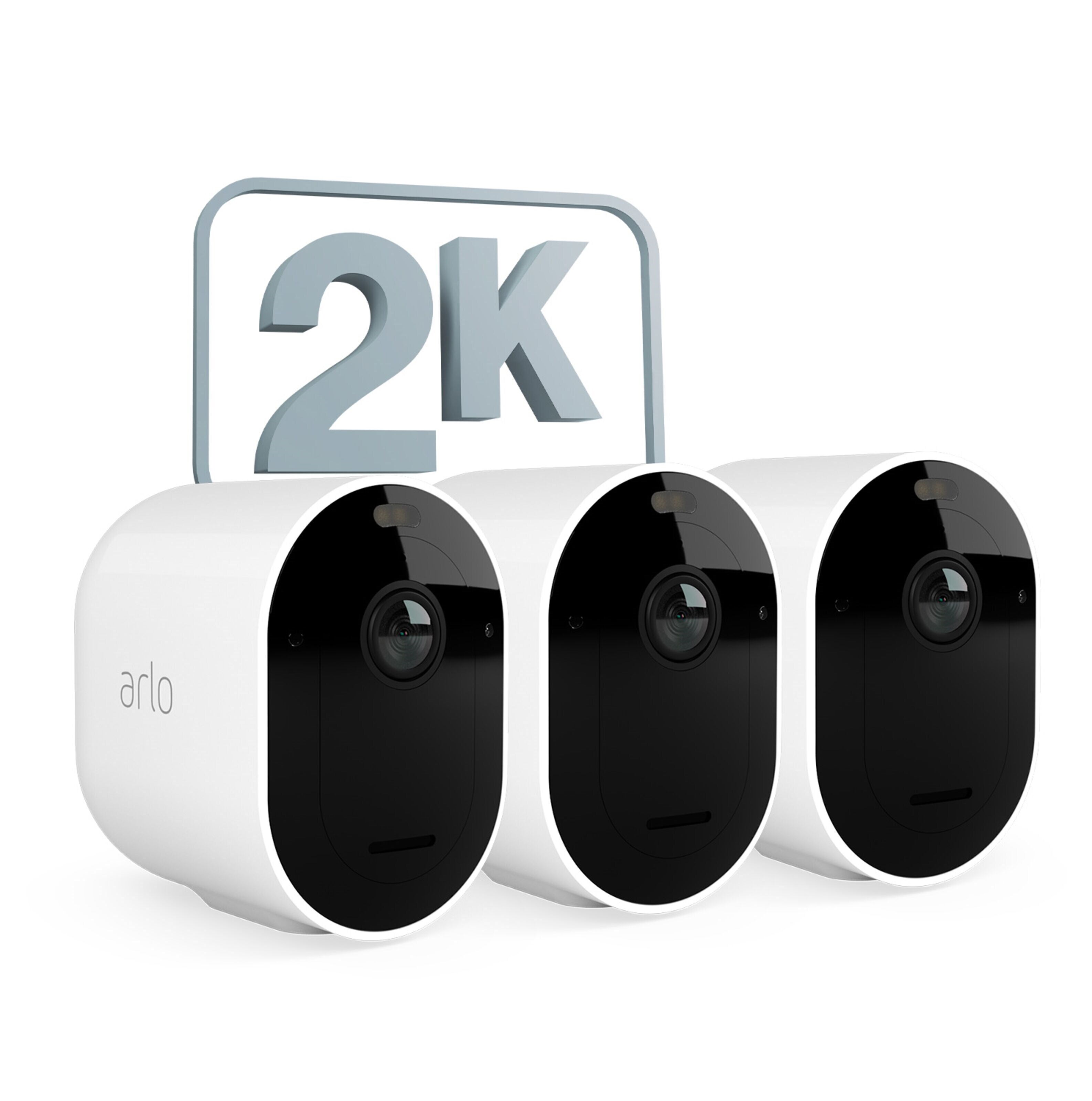 Arlo Pro 5 Trådløs Overvåkningskamera Spotlight 3-pakning