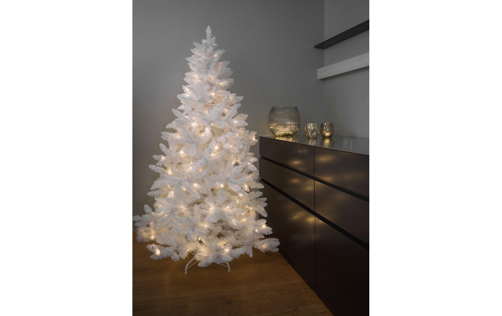 Weihnachtsbaum LED White Tree 150 130 LEDs, 150 cm, Weiss<br>LED-Weihnachtsbaum