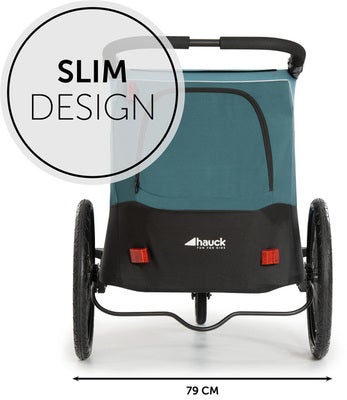Hauck Dryk Duo Sykkelvogn, Ocean Green