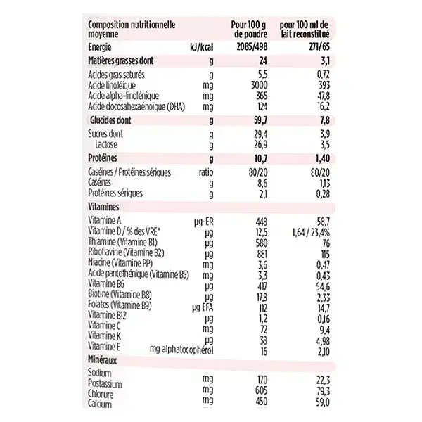 Leite orgânico de crescimento para bebês na fase 3, 800g