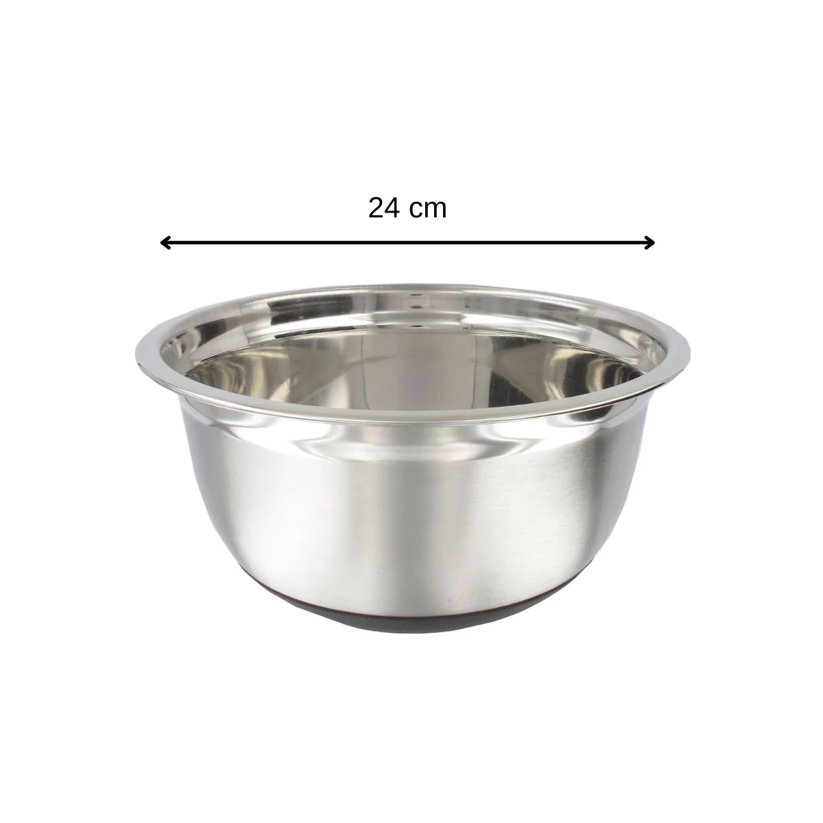 Bol à mixer en inox 24 cm de diamètre Basic Fackelmann