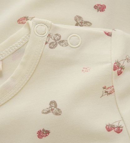 Minymo Body l/æ - Viskose - Strawberry Ice m. Jordb?r