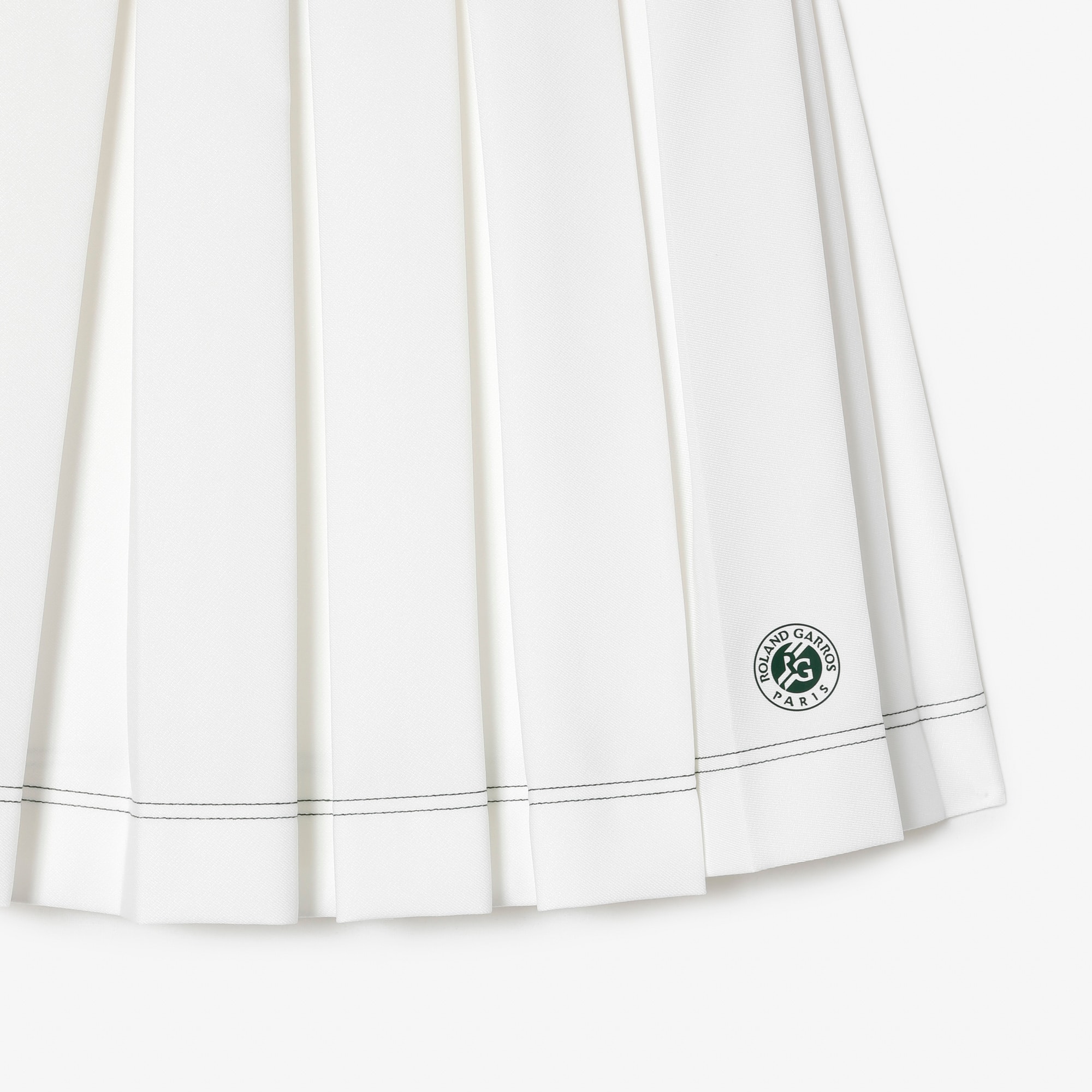 Jupe plissée femme Lacoste Sport Édition Roland Garros Robes & Jupes - Blanc - Lacoste - Femme