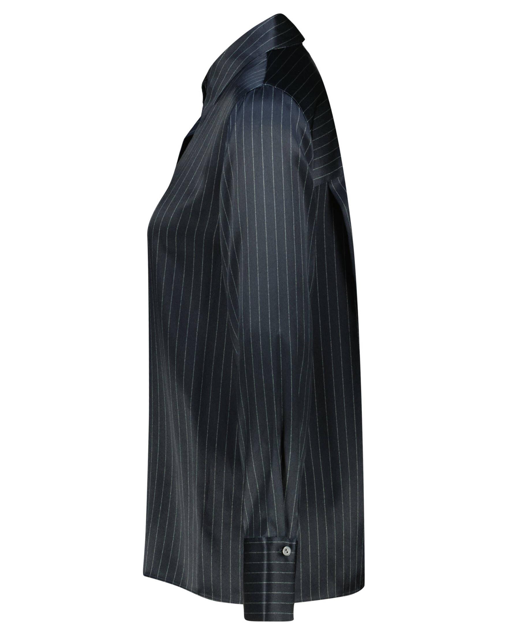 Vince| Damen Satinbluse aus Seide PINSTRIPE SLIM