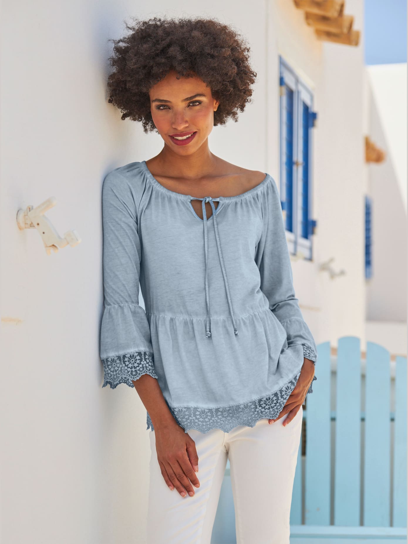 T-shirt joli effet délavé