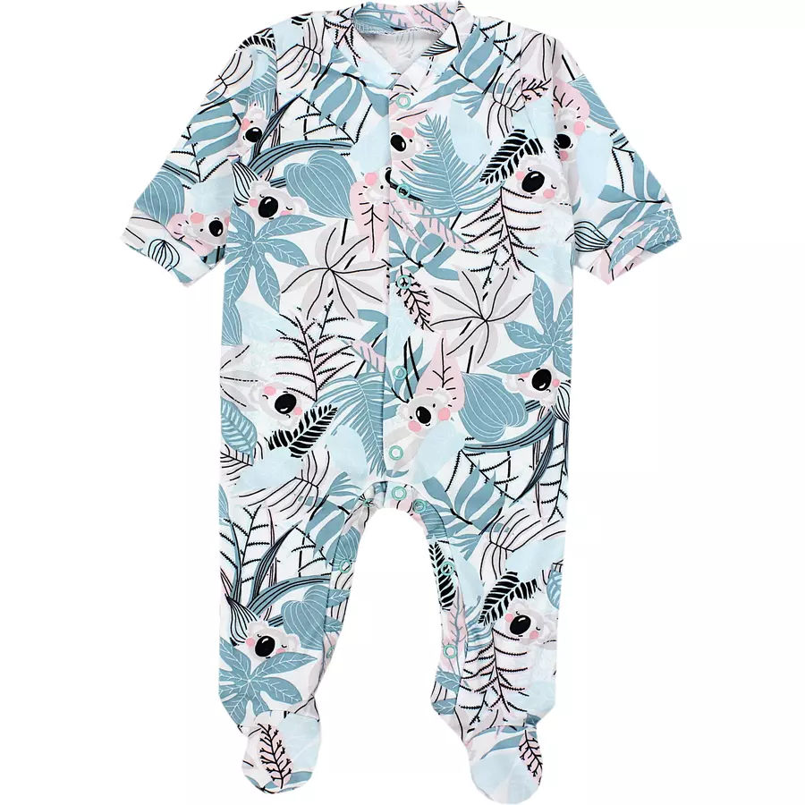 TupTam Baby Mädchen Schlafstrampler mit Fuß 3er Pack rosablau