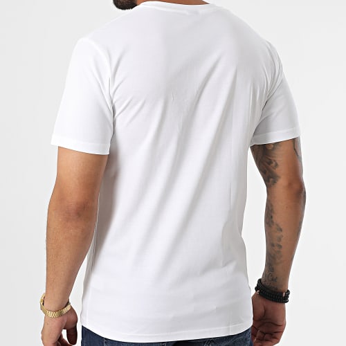 Tee Shirt Poche T8815 Blanc Beige
