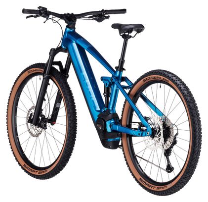 VTT Électrique Tout-Suspendu Cube Stereo Hybrid 120 SLX 750 Shimano Deore XT 12V 750 Wh 29'' Bleu Electric 2024