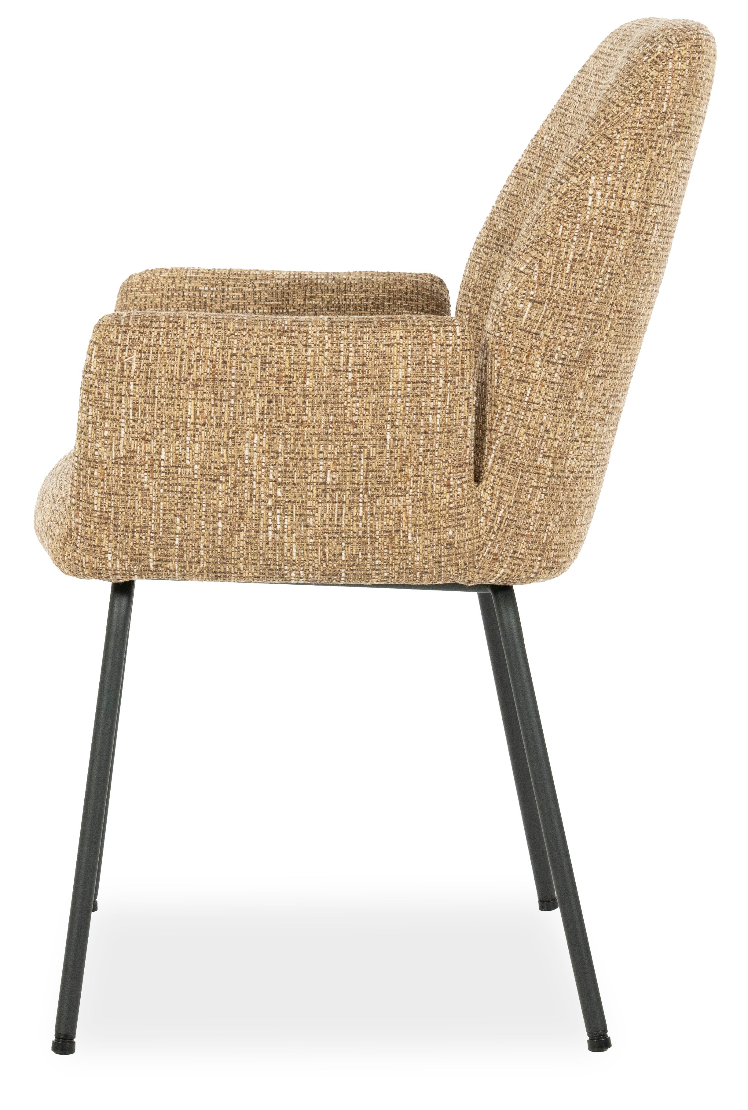 Eetkamerstoel 96338 mosterd Indy B58 x D63 x H89 cm