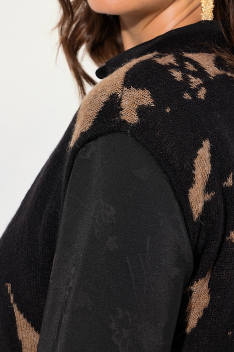 Pullunder, Jacquard-Muster, V-Ausschnitt, ärmellos
