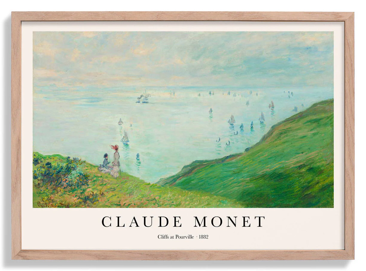 Klippen bei Pourville von Claude Monet