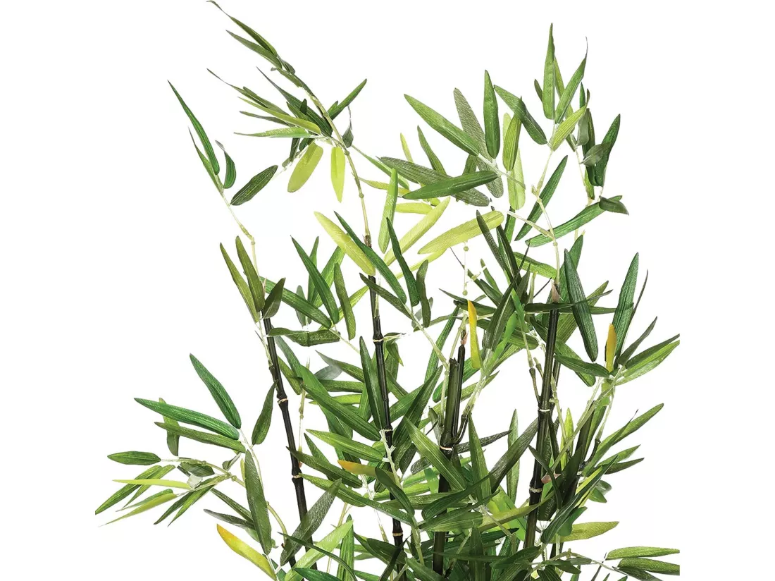 Bambou artificiel en pot l.43 x p.34 x h 70, vert