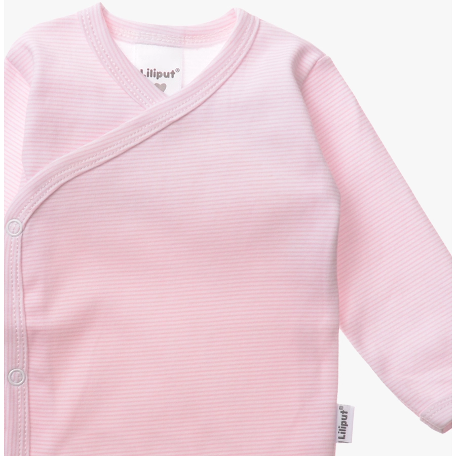 Liliput 2er Pack Wickelbodys weiß rosa-gestreift