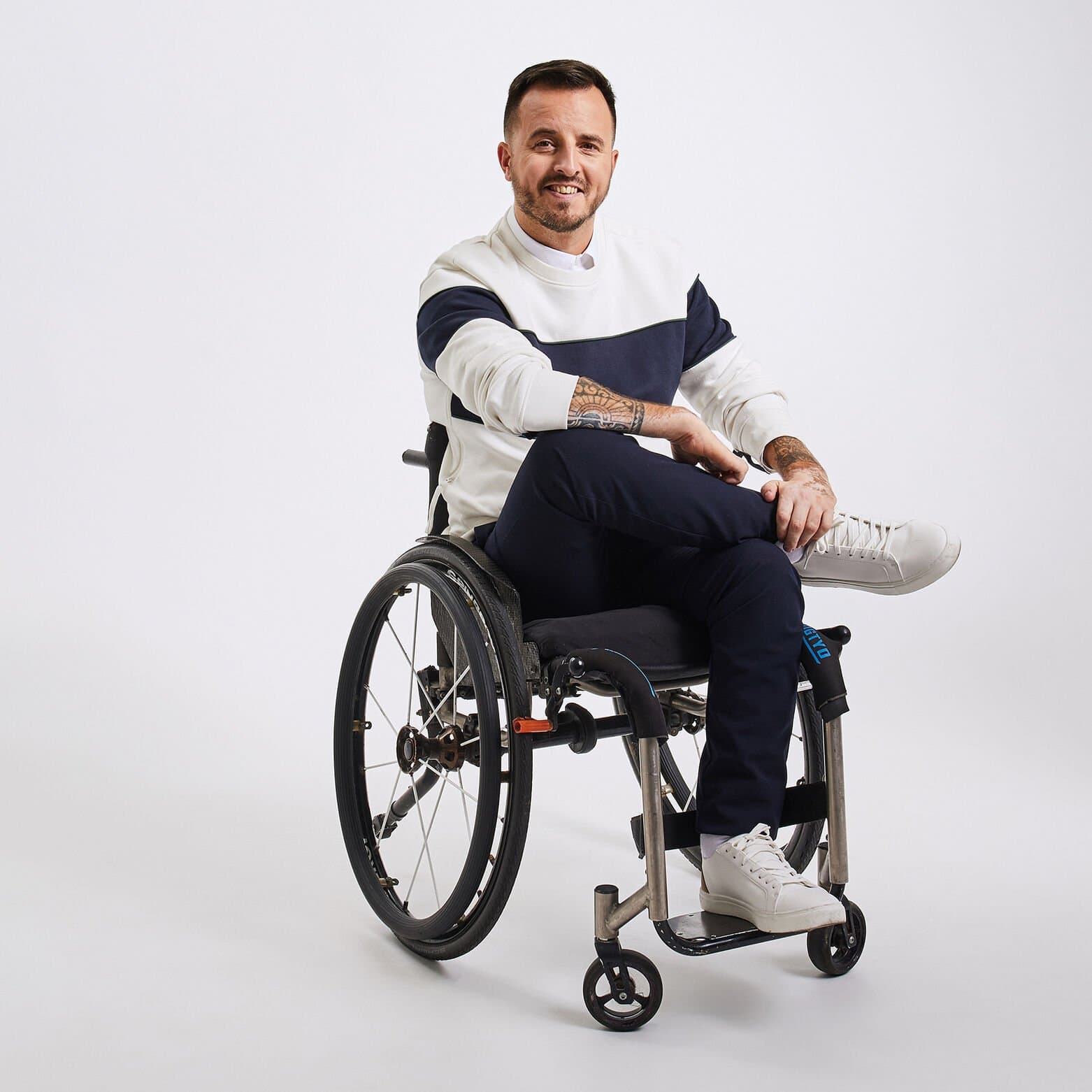 Pantalon urbain pour personne à mobilité réduite Bleu moyen