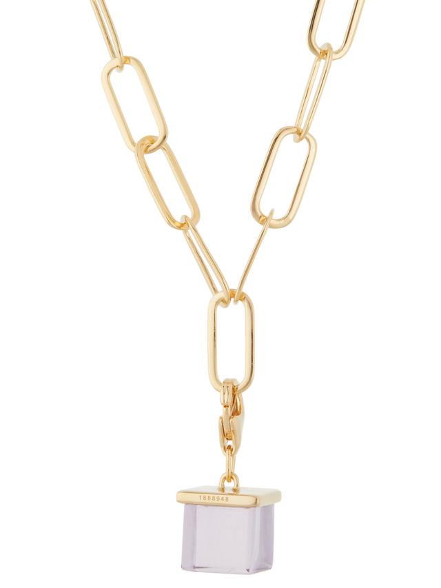 Neustart-Collier, Amethyst, Silber 925 vergoldet