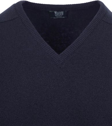 William Lockie V-Hals Lamswol Navy 7092DF-11 Navy kopen
