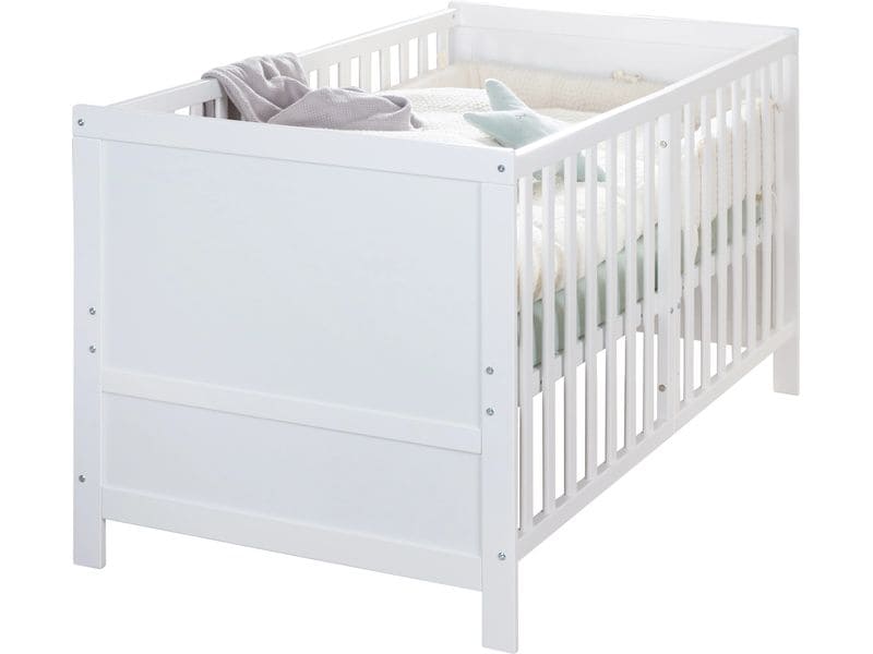 roba Babybett Kombi Easy Sleep Weiss, 70 x 140 cm Kombi-Kinderbett umbaubar