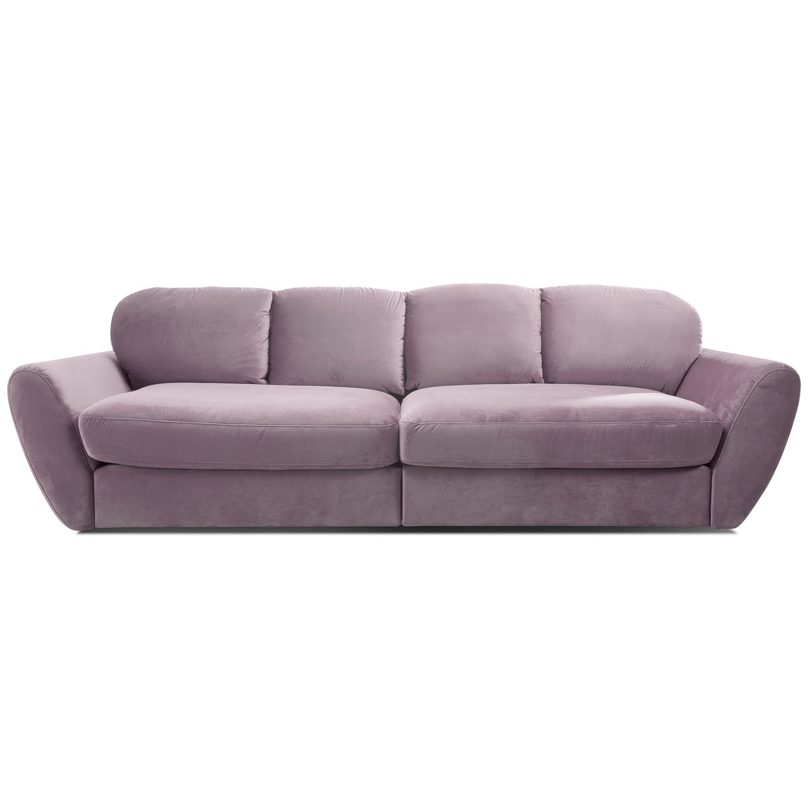 Big Sofa - flieder - Samtstoff