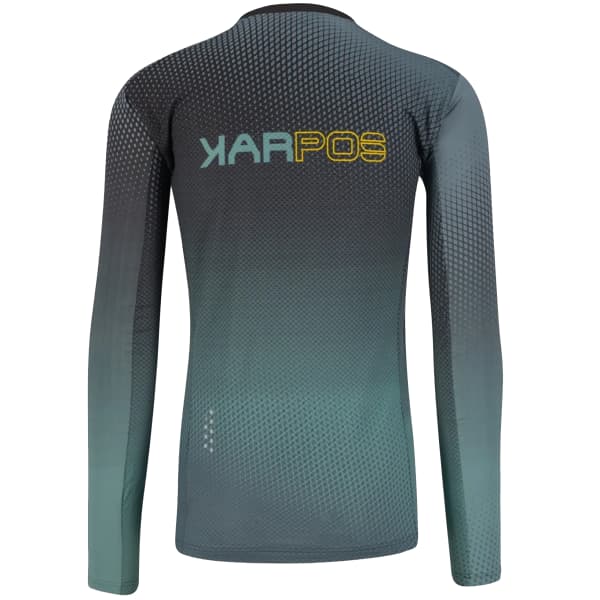 Maillot VTT KARPOS VAL DI DENTRO JERSEY LS BLACK/NORTH ATLANTIC/LEMON CURRY