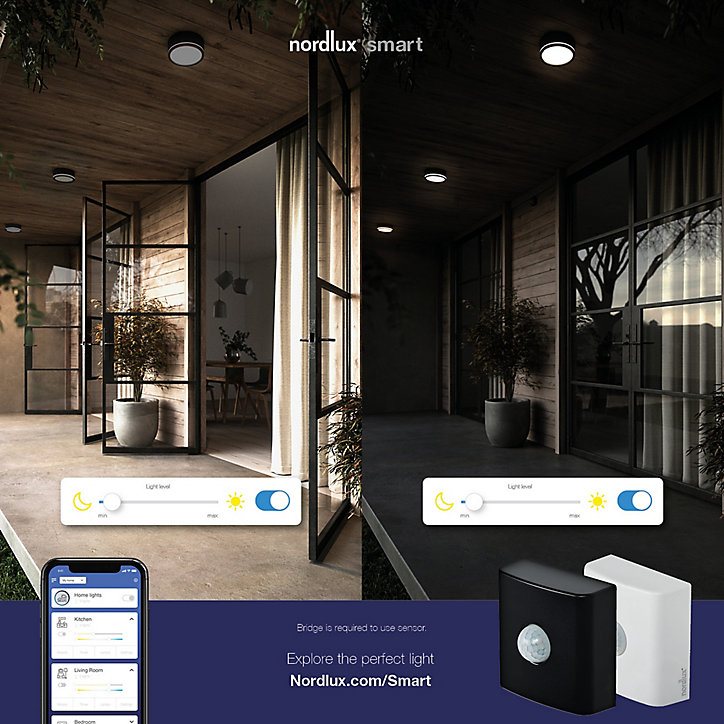 Détecteur extérieur Smart sans fil IP54 Nordlux Blanc