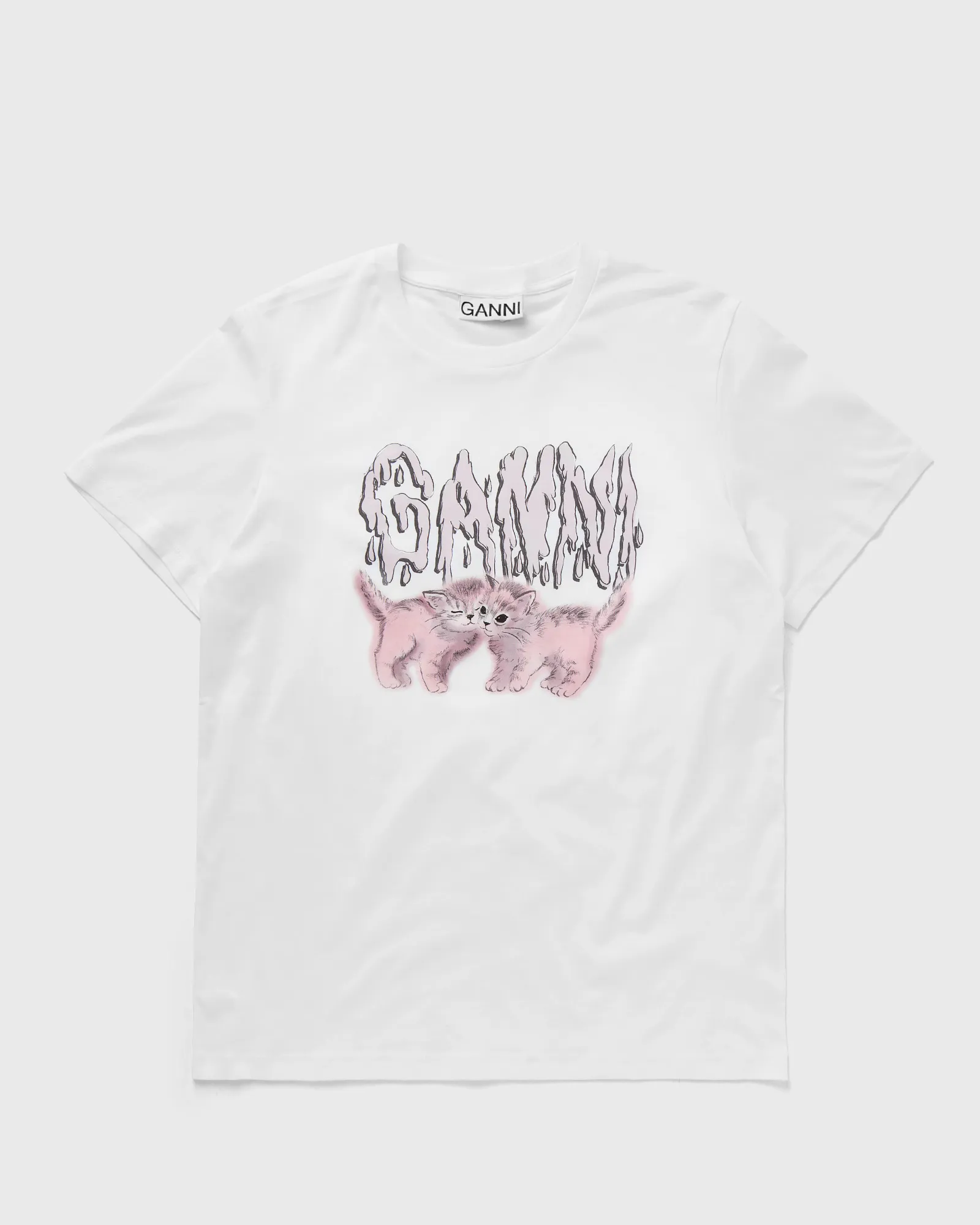 Ganni Basic Jersey Cats Relaxed Tee