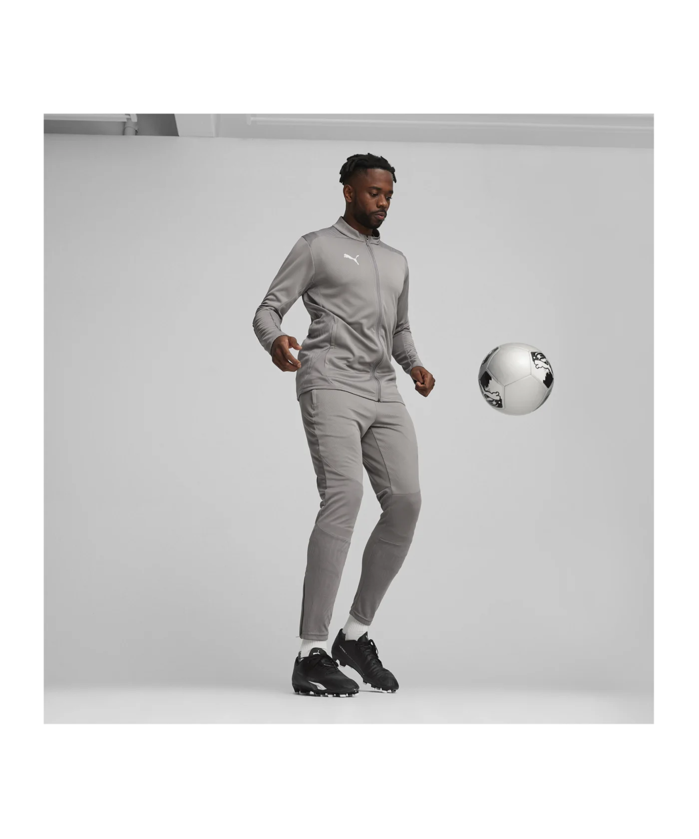 PUMA teamFINAL Trainingsjacke Grau F13