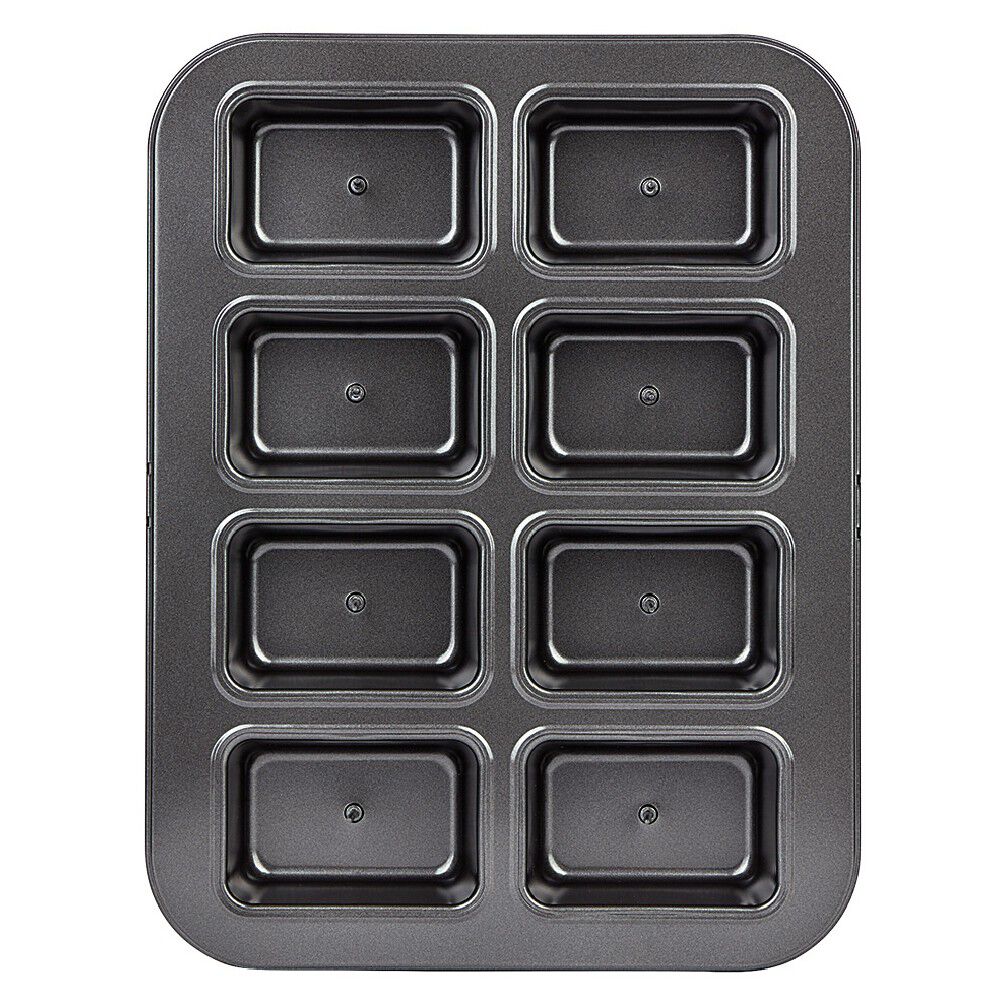 Moule à mini cake coeur coulant en métal x8