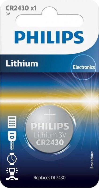 Philips Lithium Cr2430 3 Volt 1 stuk
