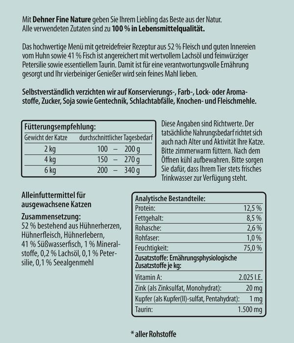 Dehner Fine Nature Nassfutter für Katzen