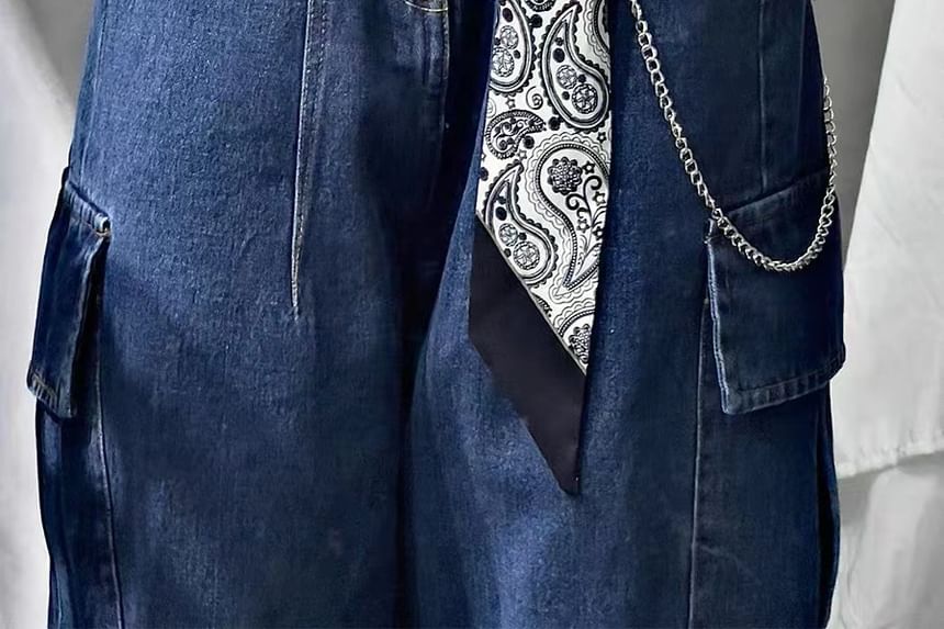 Nataro - Baggy jeans met lage taille en zakken